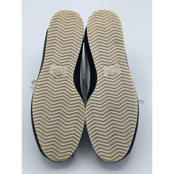 Nike Classic Cortez 807471-010 Black White Leather Sneaker Women's Size 9 US - Picture 6 of 9